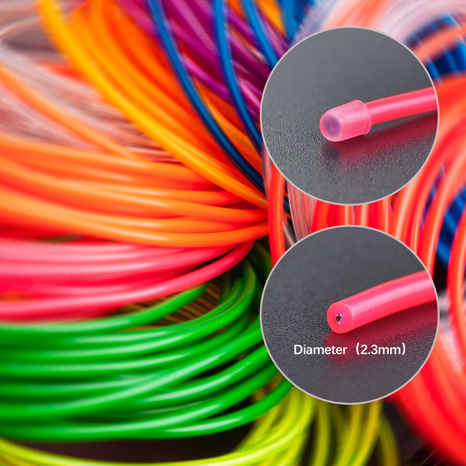 COVVY EL Wire Neon Lights Kit with Portable AA Battery Pack for Burning Man’s Day Halloween Christmas Party Decoration 5*1 Meter Glowing Strobing Flashing Electroluminescent Wire (Red)