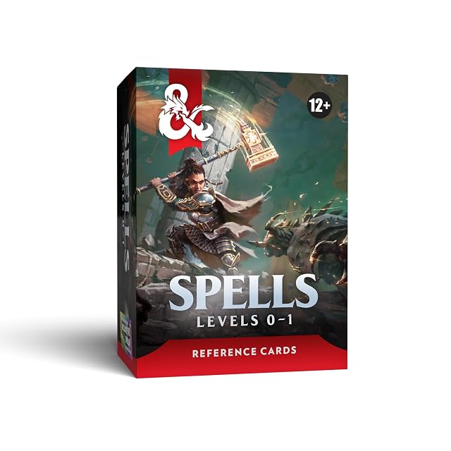 Dungeons & Dragons Reference Cards - Spells (Levels 0-1)