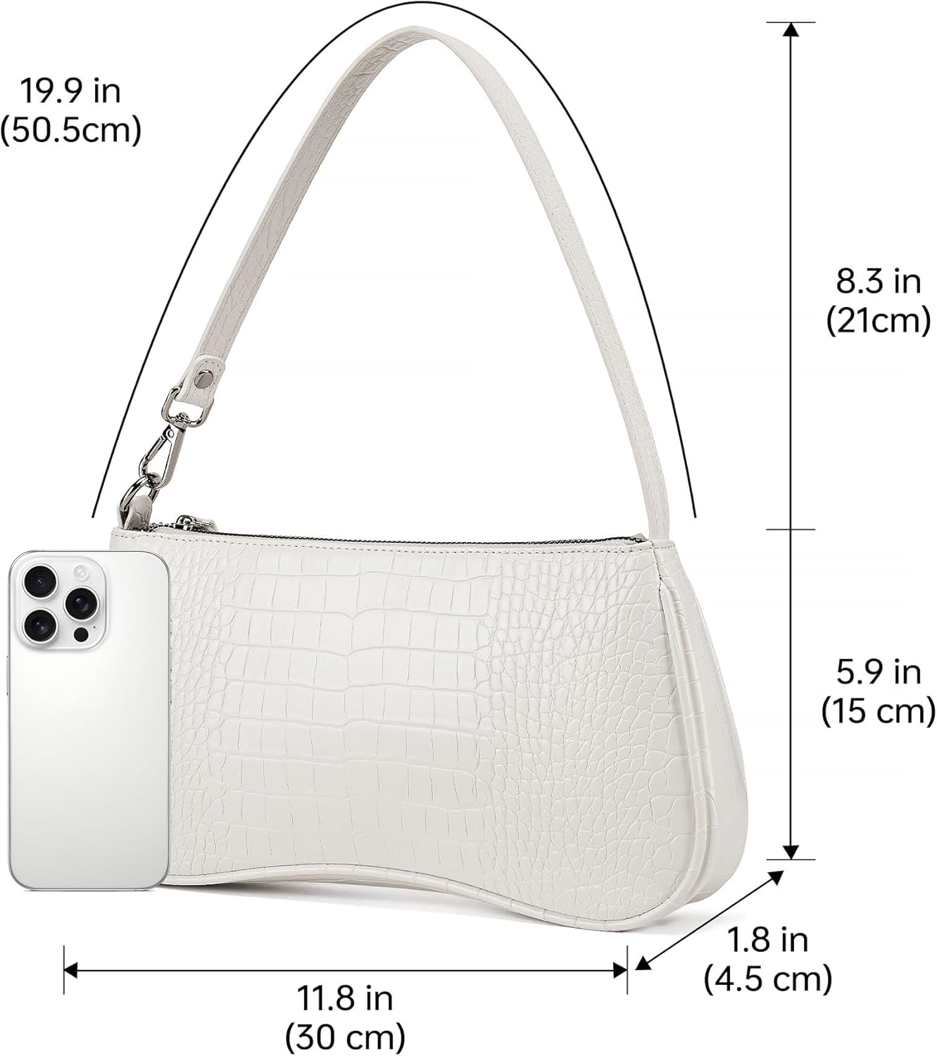 Shoulder Purse for Women Crocodile Purse Shoulder Bag Designer Purse Evening Purse for Daily Use