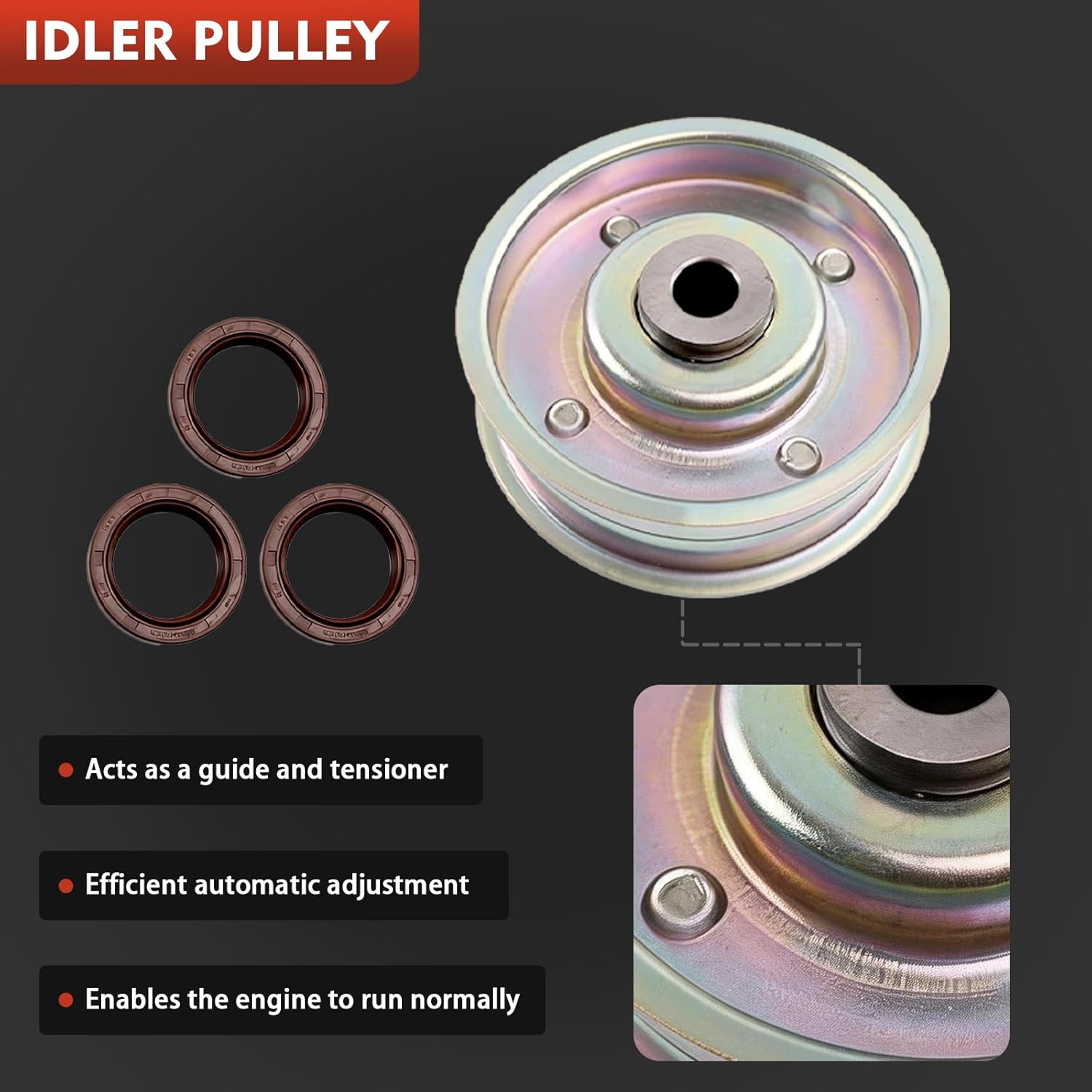 Engine Timing Belt Kit with Water Pump Compatible with Mitsubishi Outlander 2007-2020 3.0L 6B31 Engine -Replaces TBK166WP 1145A034 1300A182 MA - 9761295560