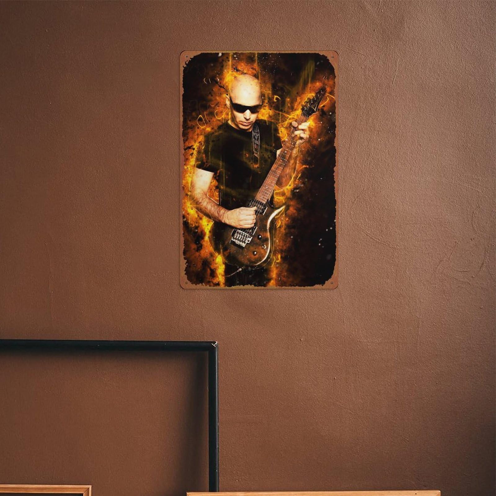 JOE SATRIANI サイン入りドラムヘッドとチラシセット Joe Satriani Signed Custom Graphics Guitar - CharityStars