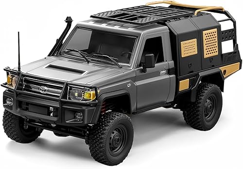 Miniatura 10 de MN82 RC Rock Crawler, Camión de control remoto Toyota 2.4Ghz, RC Crawler 4WD con 2 velocidades y cambio, vehículo de recogida todoterreno con 2