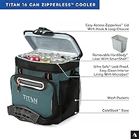 Vista 2 de Titan by Arctic Zone Deep Freeze Cooler - Enfriador de cuerpo duro sin cremallera, aislamiento de congelación profunda, forro de cuerpo duro