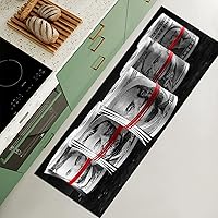 Vista 25 de Alfombra fresca de águila calva, color rojo oscuro y dorado, alfombra de 100 dólares, alfombra de pasillo para lavandería, cocina, alfombras