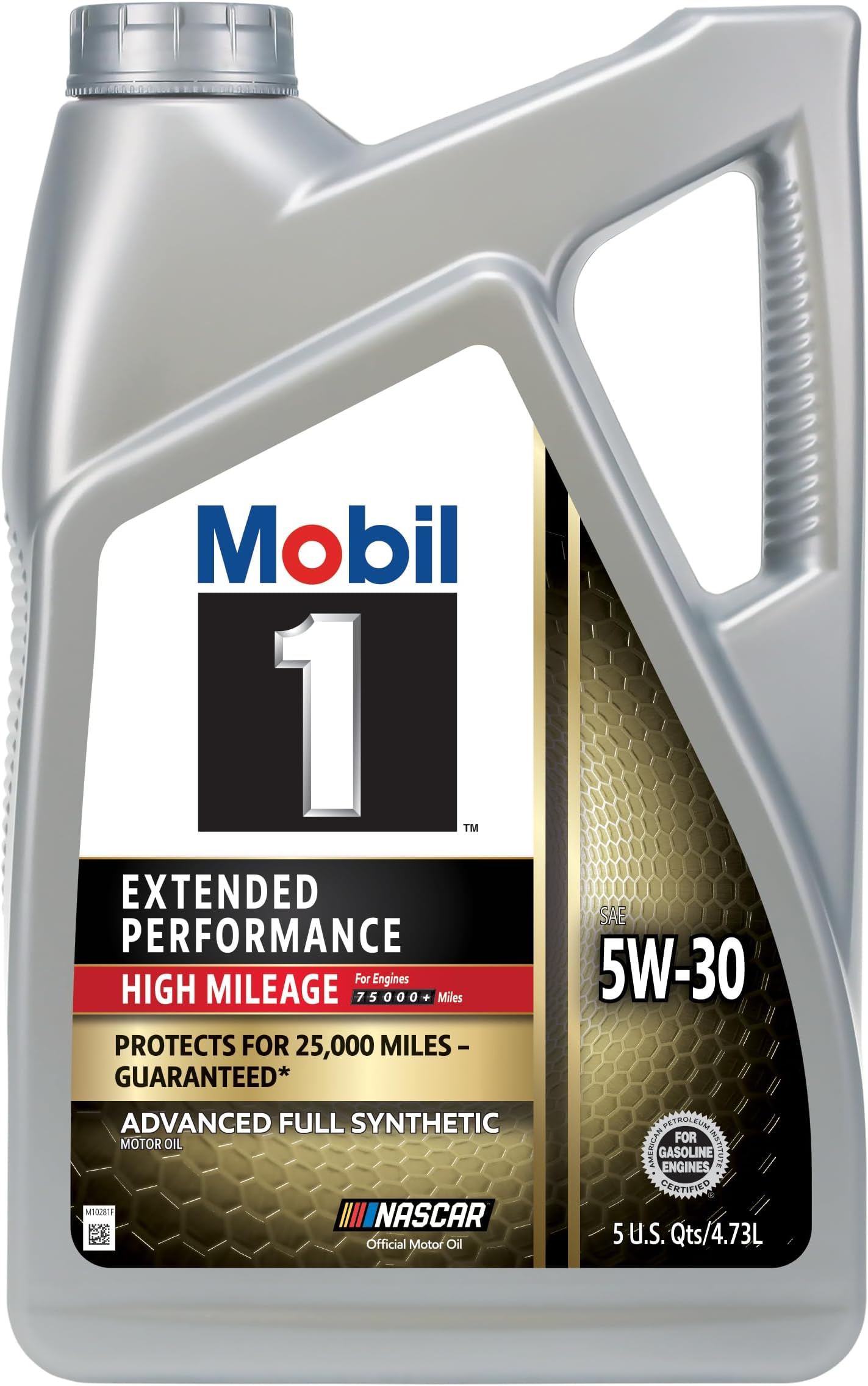 Mobil 1 Extended Performance High Mileage Full Synthetic Oil 5W-30, 5 Quart