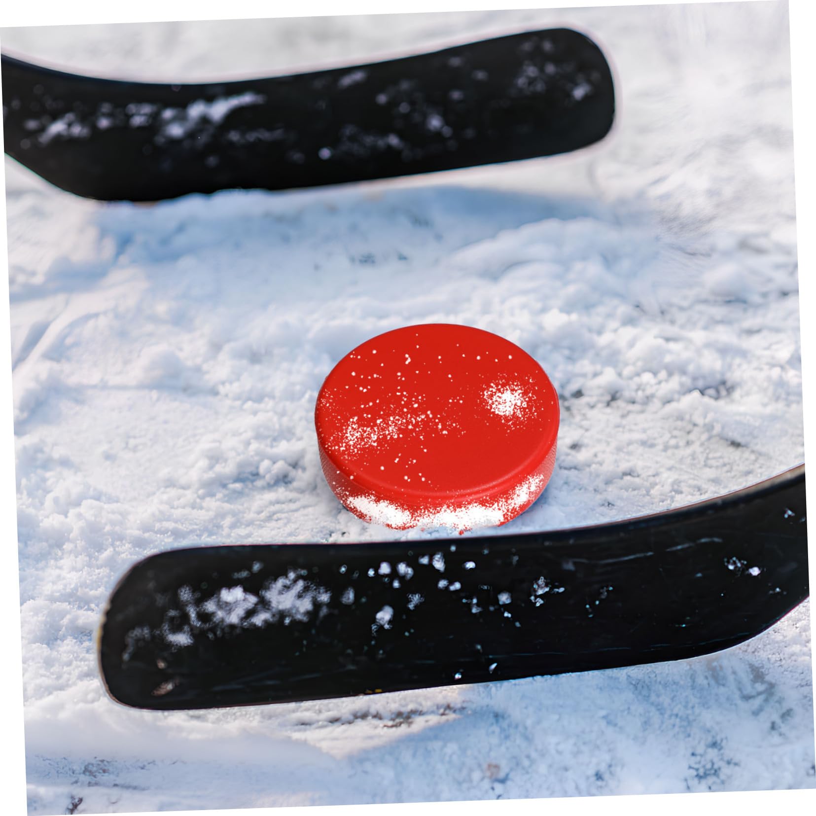VANZACK Palet Rondelles De Hockey Oranges Mousse De Rondelles De Hockey sur Glace De Rondelles De Hockey Rondelle De Hockey De Rue Balles De Hockey Rouge Unité Centrale