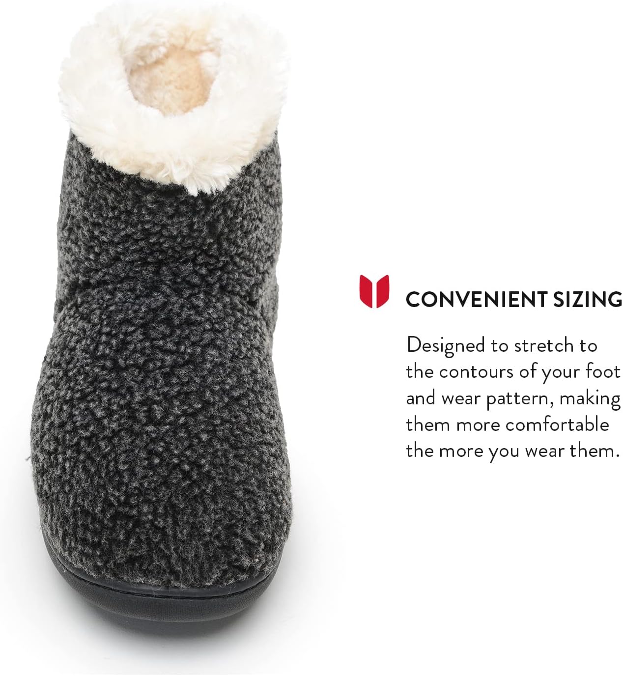 Minnentonka Women's Betty Faux Fur Slippers - Furry Ankle Boots Faux Fur House Booties Slippers for Women