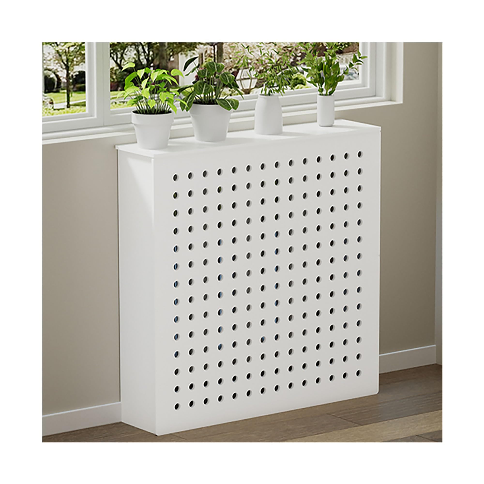 Cache-radiateur pour salon chaleureux et décoration d'intérieur