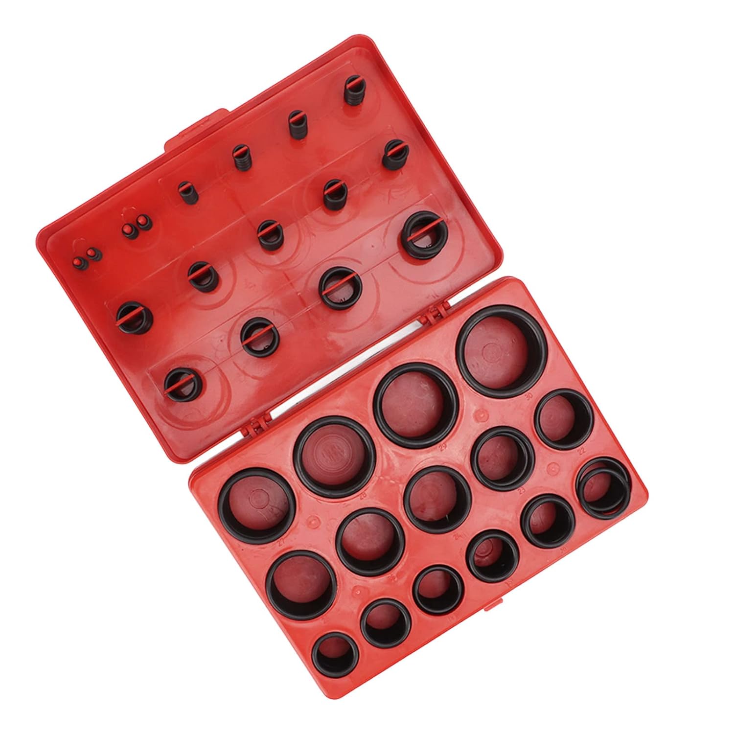 347 Pieces Rubber O Ring Seal Kit Universal Washer Gasket Assortment Set for Automotive Pipelines Faucets Machinery