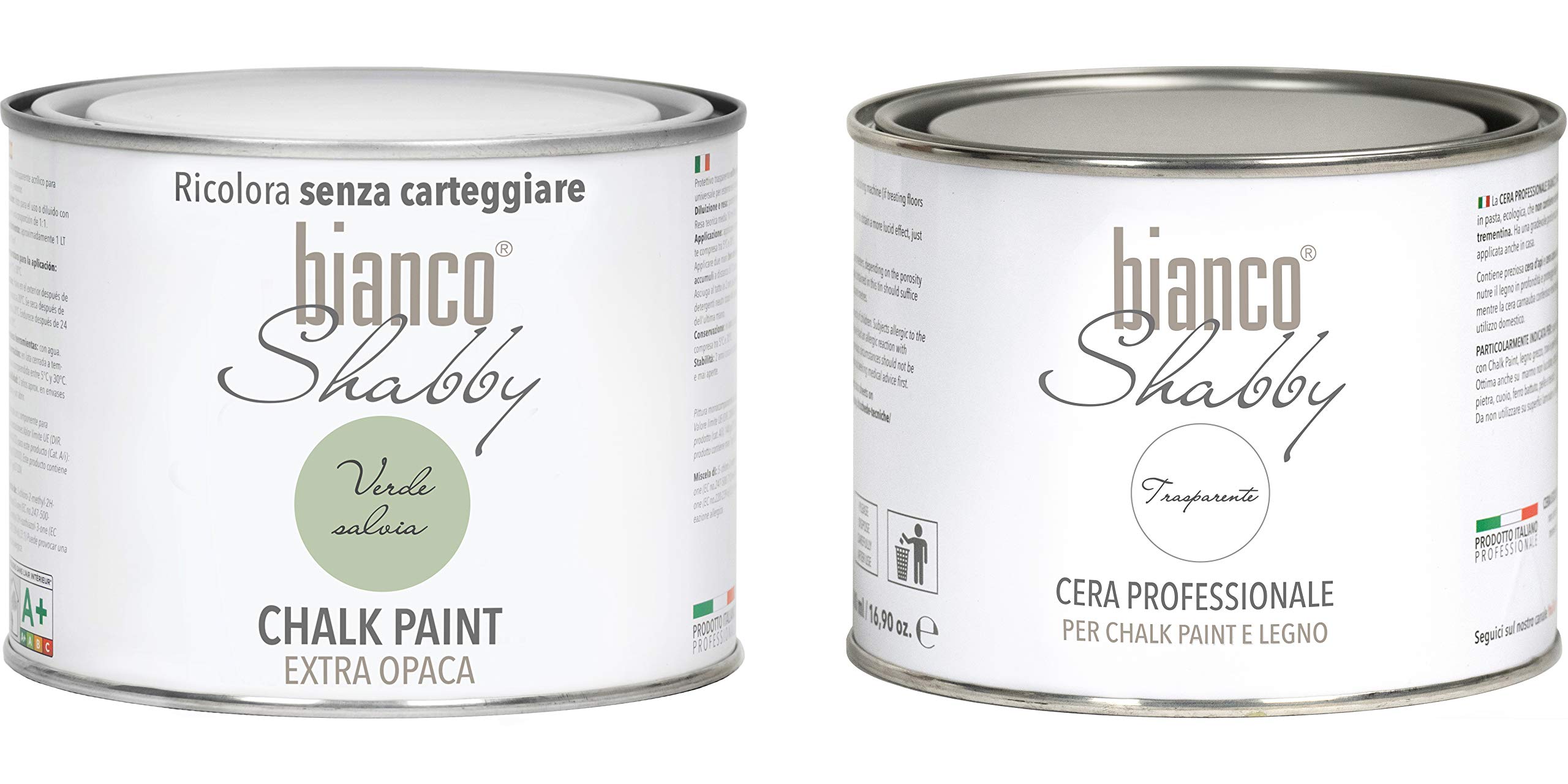 Chalk Paint & Cera Neutra – Pintura Shabby Chic + cera profesional, verde