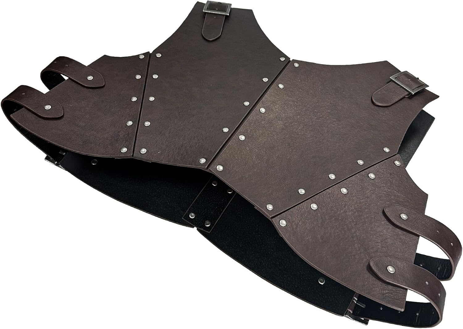 HiiFeuer Medieval Faux Leather Chest Armor, Retro Mercenary Knight Archer Body Armor, Adjustable Vest Armour for Ren Faire - Image 2