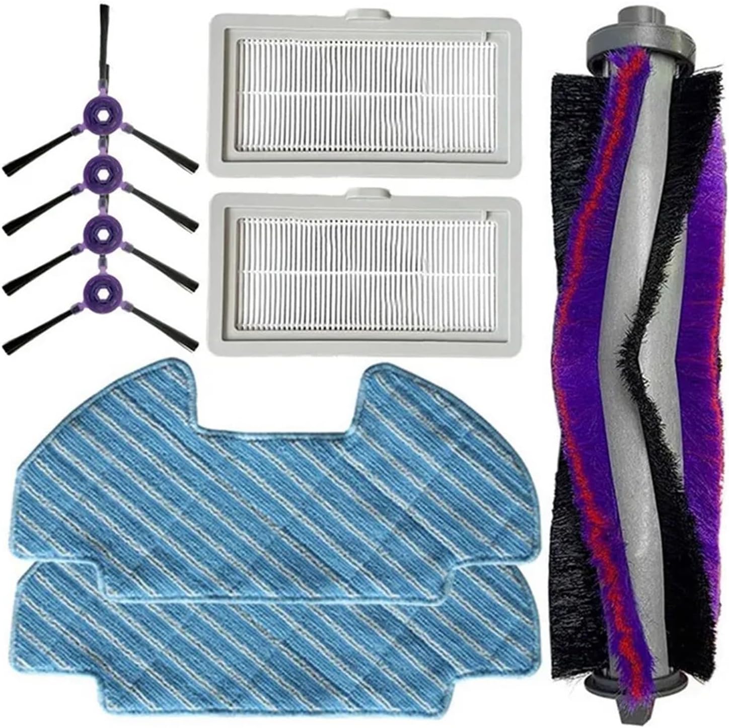 SteFik 9 Pieces/Set, Sweeping Robot Accessories Set. Compatible for Samsung Powerbot-E VR05R5050WK, Vacuum Cleaner Spare Parts