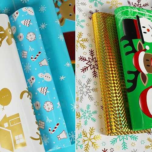 Miniatura 9 de HRX Package 50 bolsas de regalo de Navidad, 5.8 x 9 x 2.4 pulgadas, con cordón para dulces, galletas y regalos Rojo