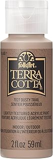 FolkArt, Dusty Trail 59 ml Assorted Acrylic 2 fl oz / 59ml Terra Cotta Paint For Easy To Apply DIY Crafts, Art Supplies With A Textured Finish, 7027