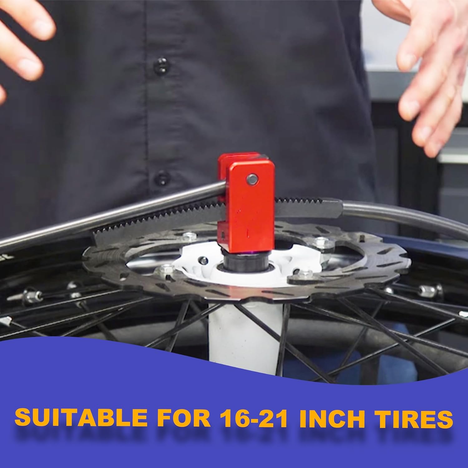 Dirt Bike Tire Changing Tools Complete Package for Motocross Enduro Compact Dirt Bike Tire Changer for 16" to 21" Wheels Quick Easy Mount 15mm to 25 mm Axles (Puller kit)