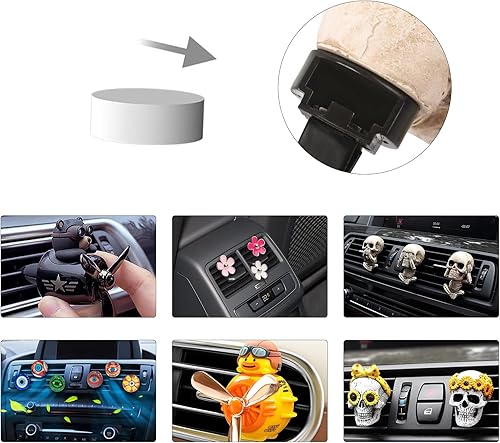Miniatura 11 de Bonitos accesorios interiores de automóvil, clip de perfume ambientador, decoración de ventilación de aire acondicionado de auto, decoración