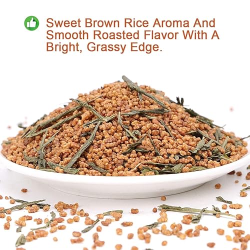 Miniatura 2 de Plant Gift Genmaicha - Té verde Genmai-cha con arroz tostado, Genmaicha - Té japonés de hojas sueltas - Té verde Gen Mai Cha, nivel de cafeína bajo