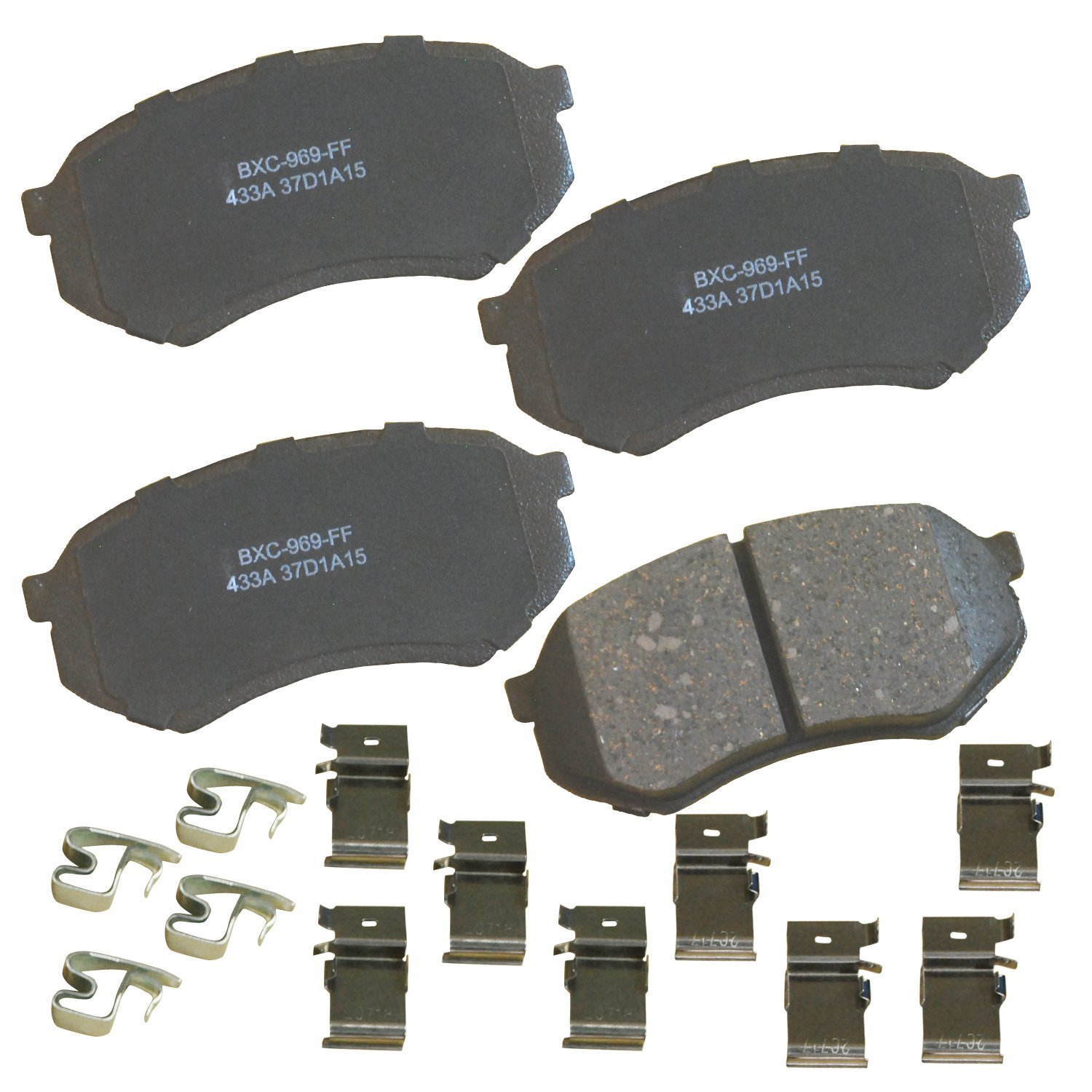 Bendix Premium SBC433A Ceramic Brake Pads for Mitsubishi Fuso FE 1995-1990, FE-HD 1999-1996, FE-HD 2002, Toyota Tacoma 2004-1995