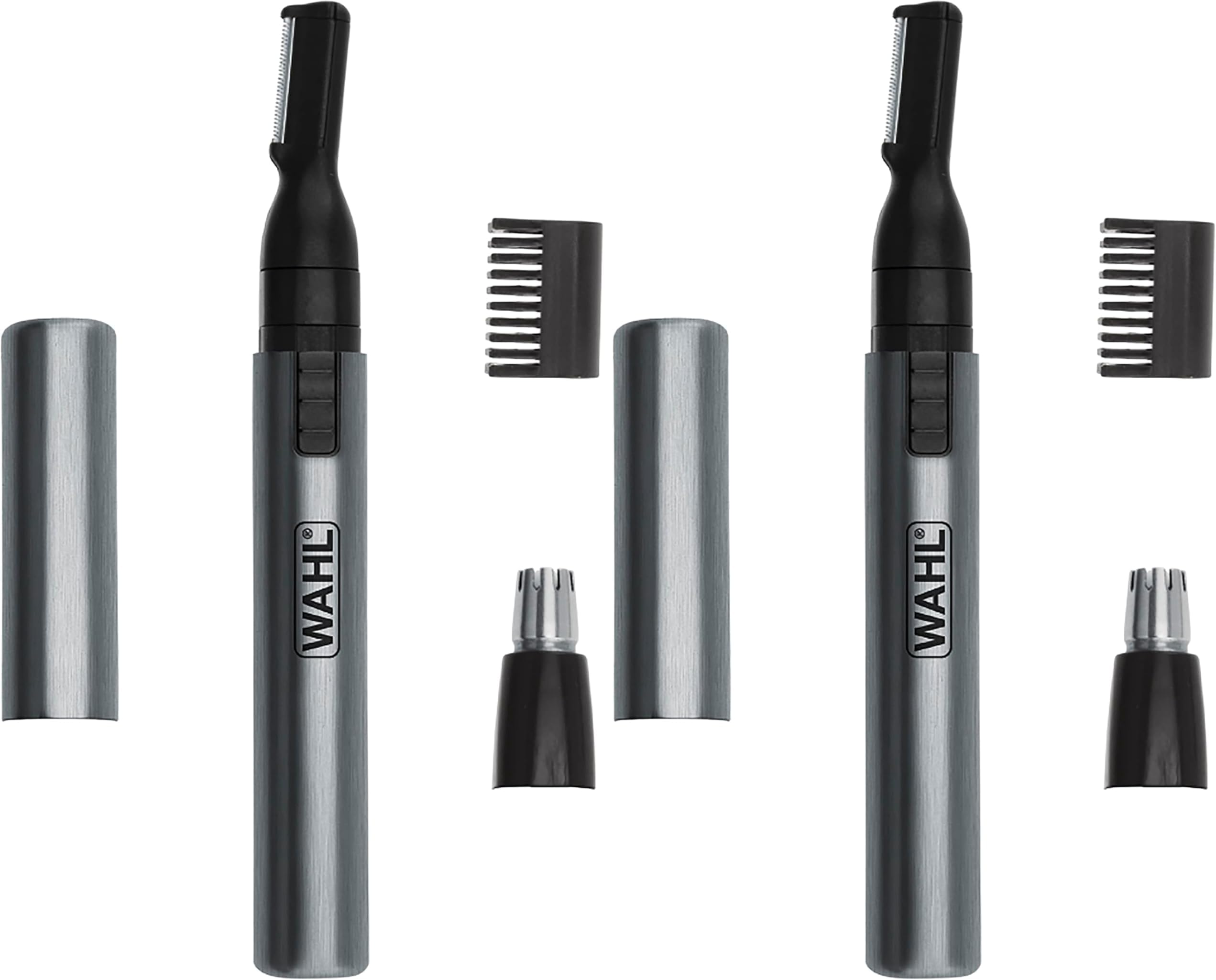 Micro Groomsman Personal Trimmer, Battery Powered | Rinseable Heads | Interchangeable Heads | For Facial Detailing | Model 05640-600