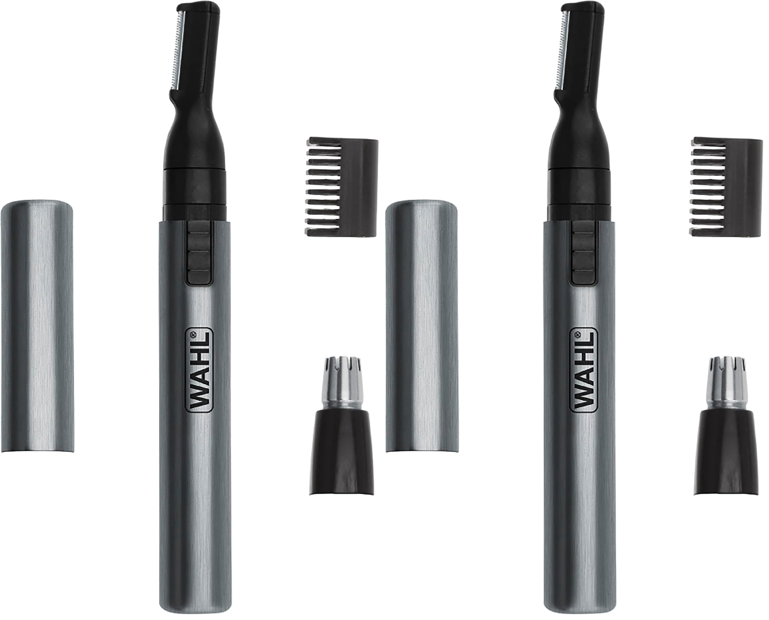 Micro Groomsman Personal Trimmer, Battery Powered | Rinseable Heads | Interchangeable Heads | For Facial Detailing | Model 05640-600