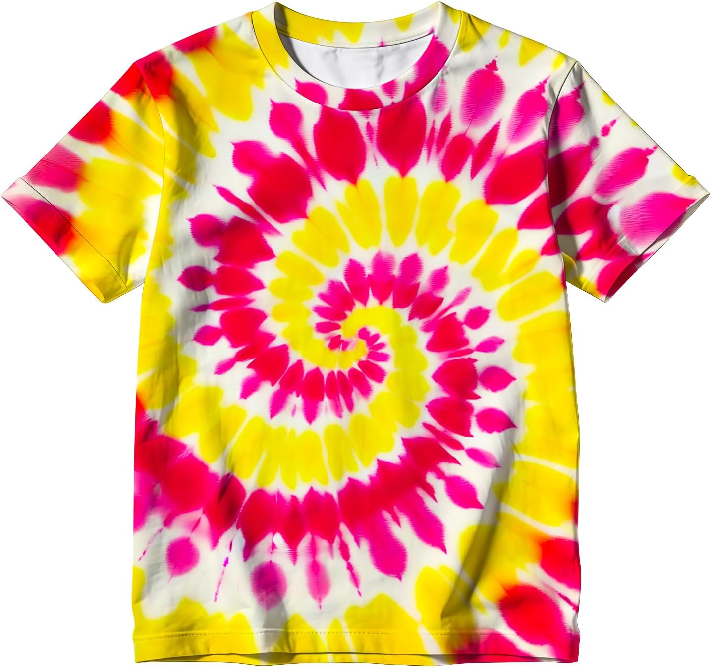 Kids Tie Dye T Shirt Size 4-14 Years Boys Girls Hippie Tee Clothes