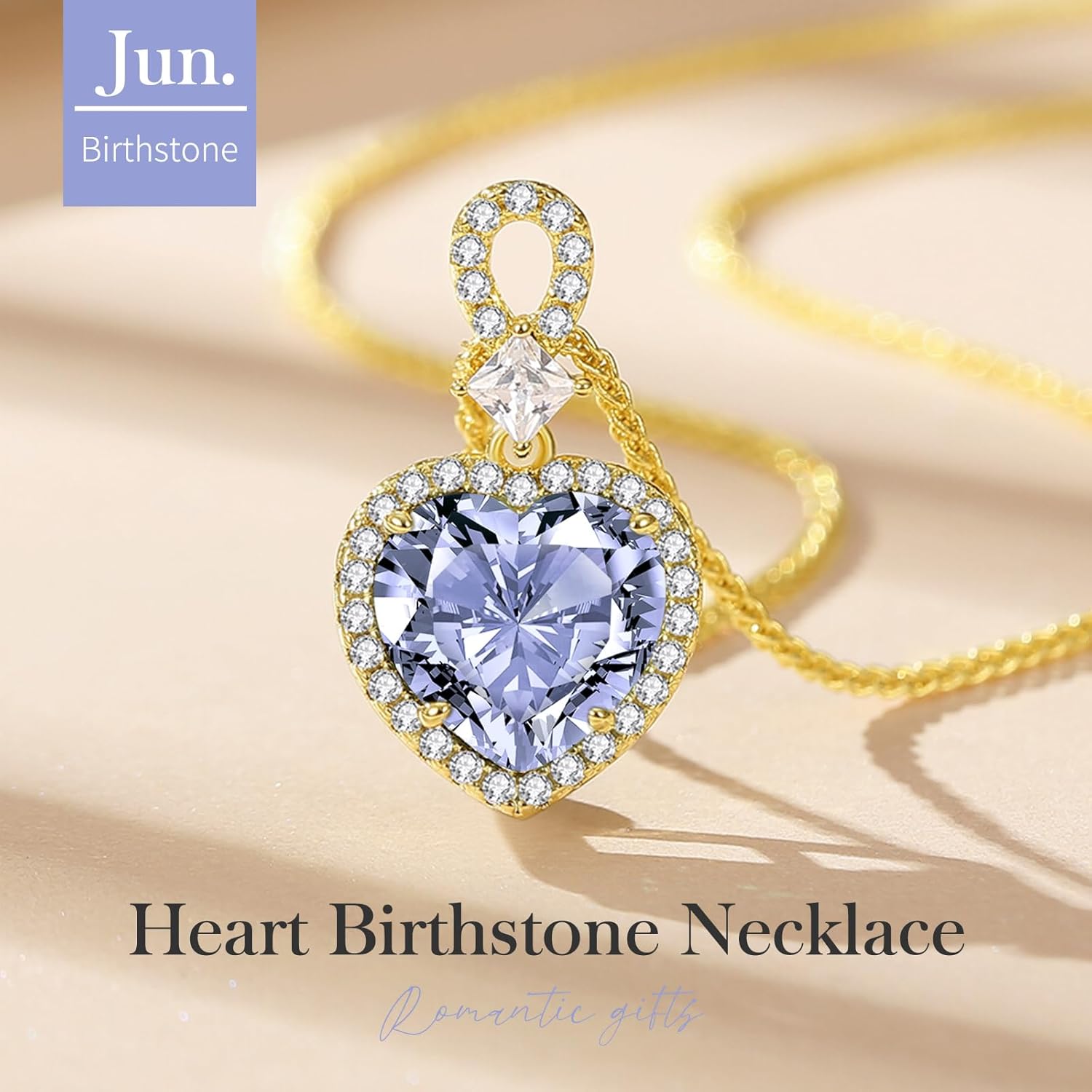 KRZ Heart Necklace for Women, 925 Sterling Silver with Gold Plated Jewelry for Wife Anniversary Christmas Birthday Gifts for Wife Girlfriend Mom Her, Valentines Mothers Day Present - Image 3