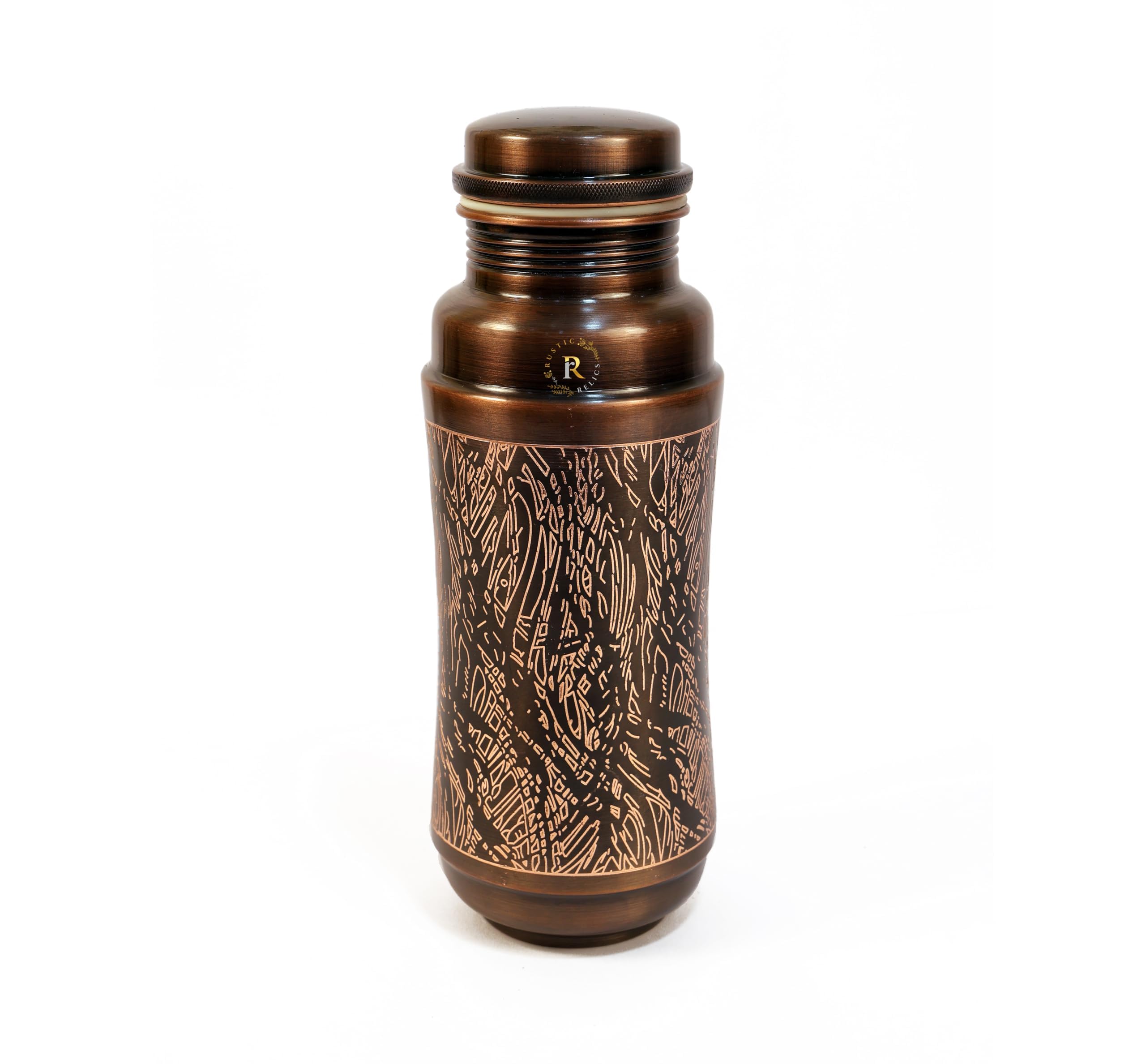 RUSTIC RELICS Antique Copper Jumbo Water Bottle | Heavy Copper Metal Made | Antique And Rustic Dark Brown Finish | Copper Made For Ayurvedic Health Benefits - Pack Of 1 (B0CVV1YQ2J) Amazon Price History, Amazon Price Tracker