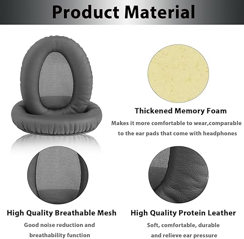 Miniatura 3 de WH-CH710N - Almohadillas de repuesto para auriculares Sony WH-CH700N, WH-CH710N, WH-CH720N, WH-CH720N, almohadillas para los oídos con espuma