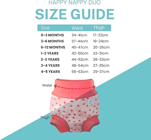 Miniatura 8 de Splash About Baby Happy Nappy Duo Swim Diaper for Babies and Toddlers