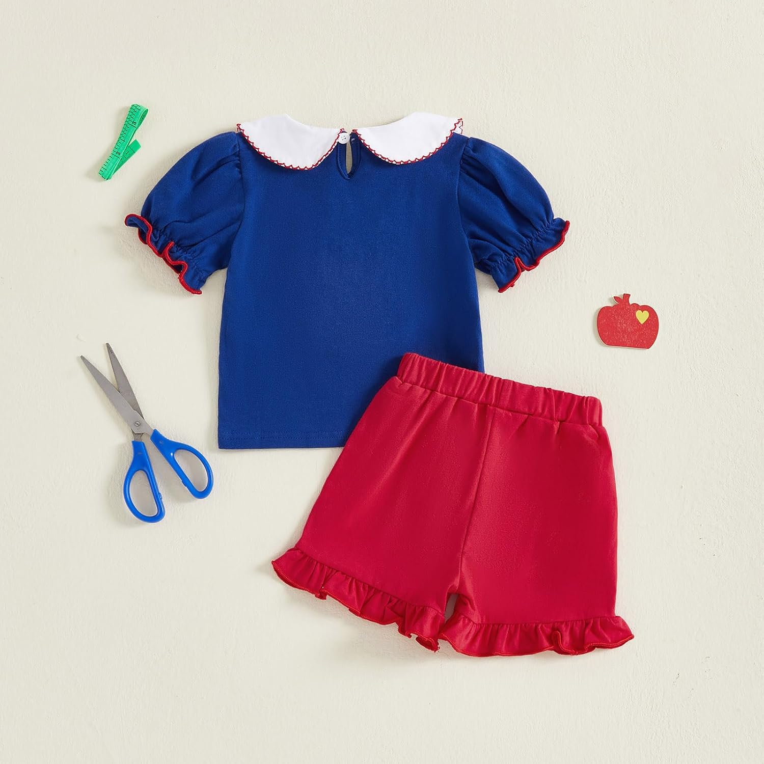 Toddler Girls Back School Outfit Short