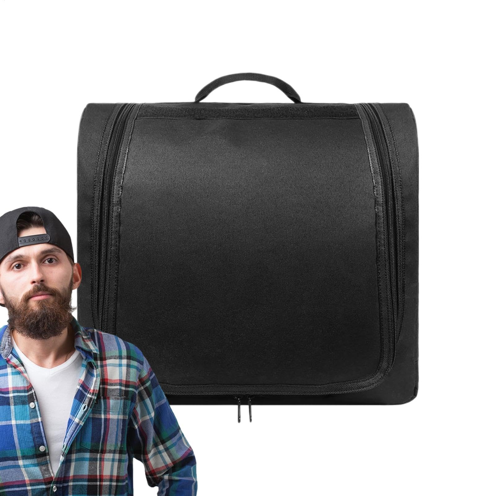 Estuche Viajero Para Sombreros Organizador De Gorras Con Asa De Mano Y | Portátil Bolsa de viaje para transportar gorras de béisbol