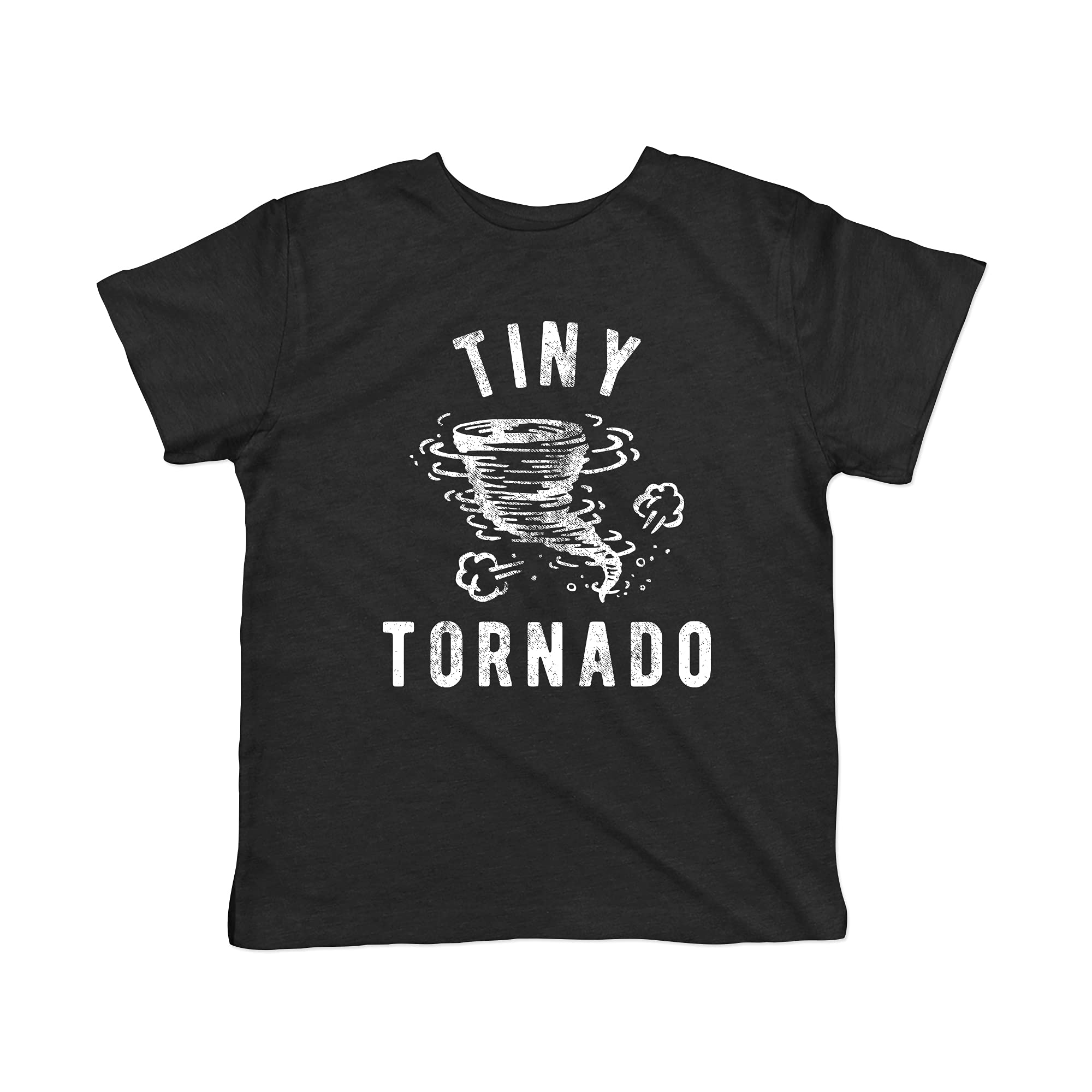 Toddler Tiny Tornado T Shirt Funny Chaos Crazy Littke Kid Graphic Novelty Tee Funny Kids Shirts Cool Sarcastic Apparel Childrens Graphic Tees Black 2T