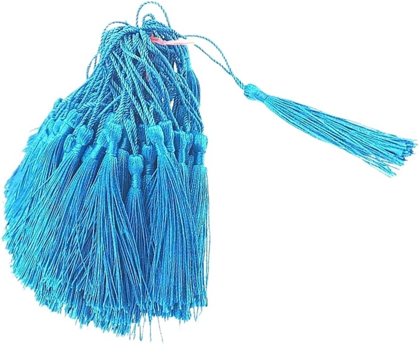 13cm Silk Mini Tassels for DIY Craft Jewelry Making Souvenir Bookmarks for Curtain and Home Decor(Color 23)
