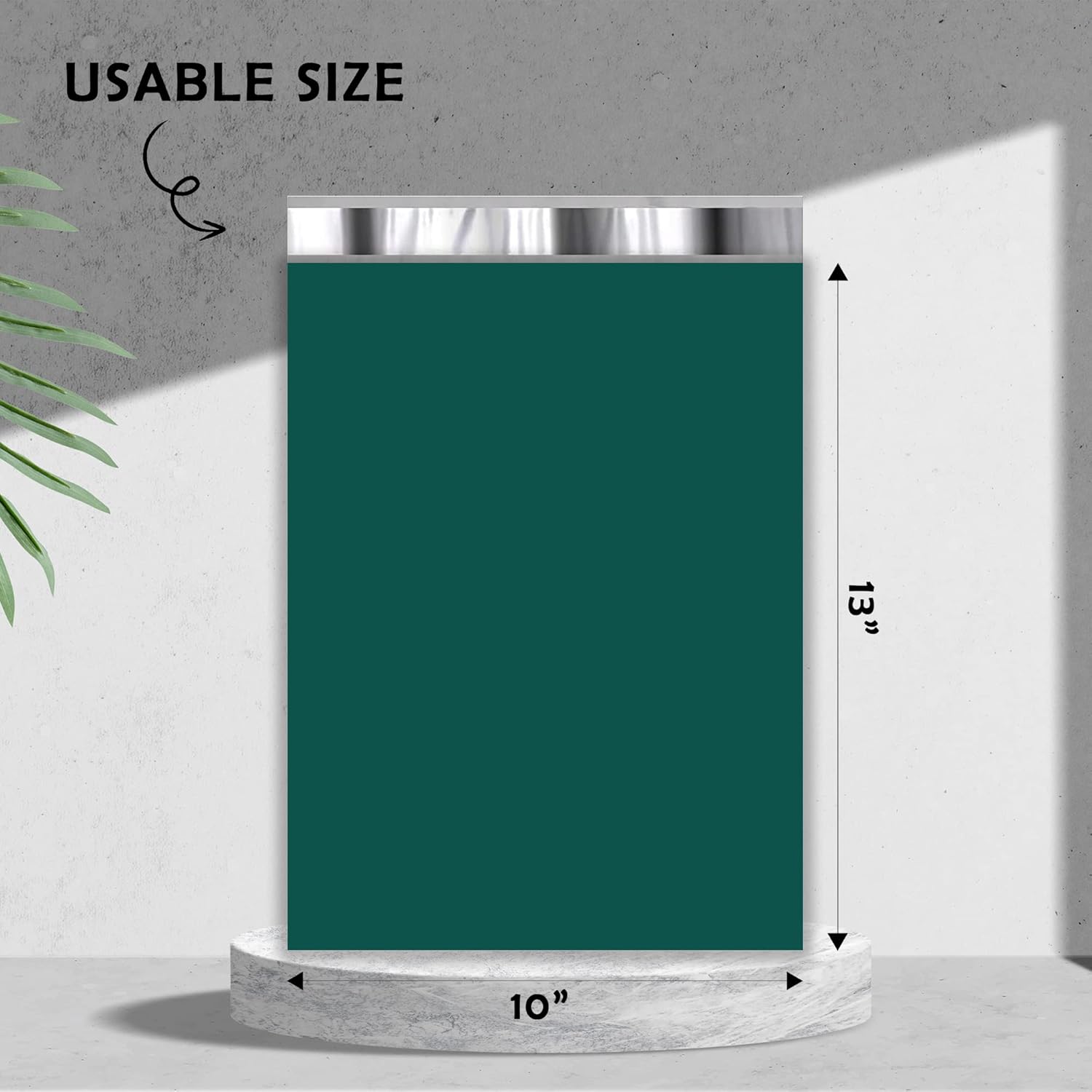 Yens Poly Mailers Waterproof Self Seal Adhesive Shipping Bags for Shipping, Mailing, Packaging (Green, #M4(10"X13")-1000 Pack Bulk Box)