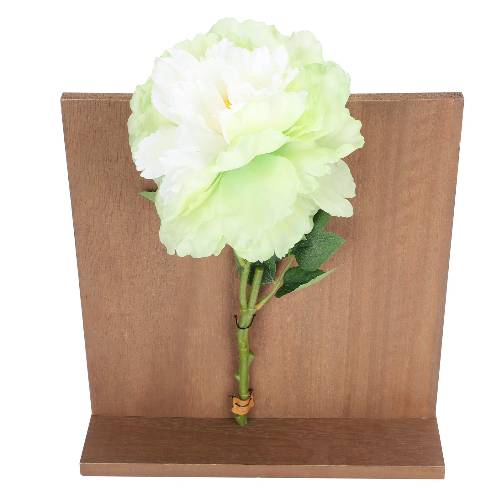 Fleurs artificielles sur cadre en bois compact et peu encombrant