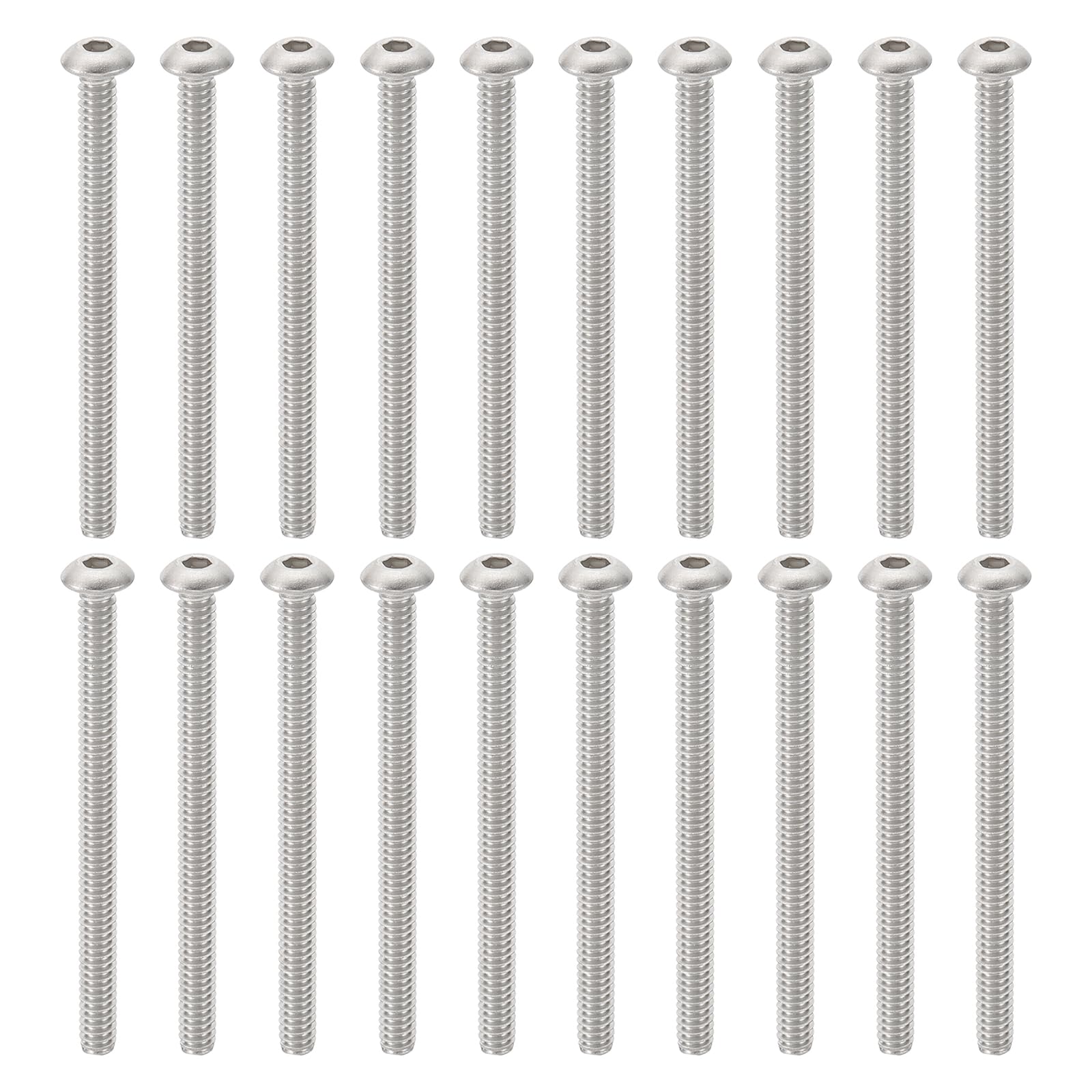 PATIKIL #10-24 * 2-1/2" Button Head Socket Cap Screws