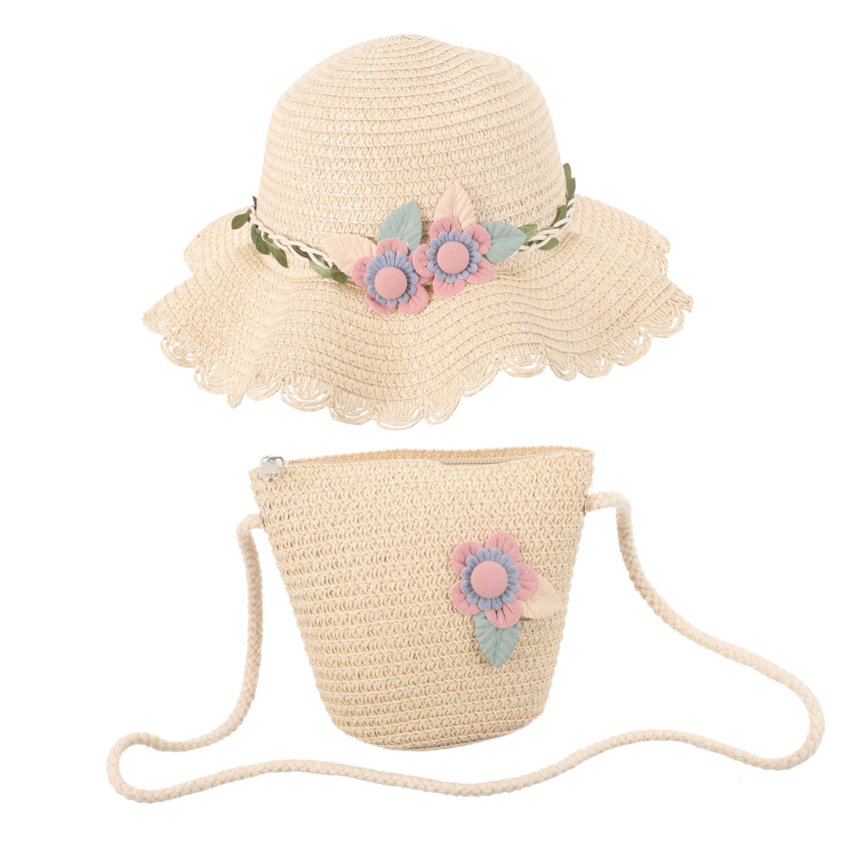 VALICLUD 2 Juegos Sombrero de Sol para Sombrero de Las niñas Sombreros de niña Sombreros para pequeños Borde Playa Sombrero para el Sol Sombreros y Gorras de niña