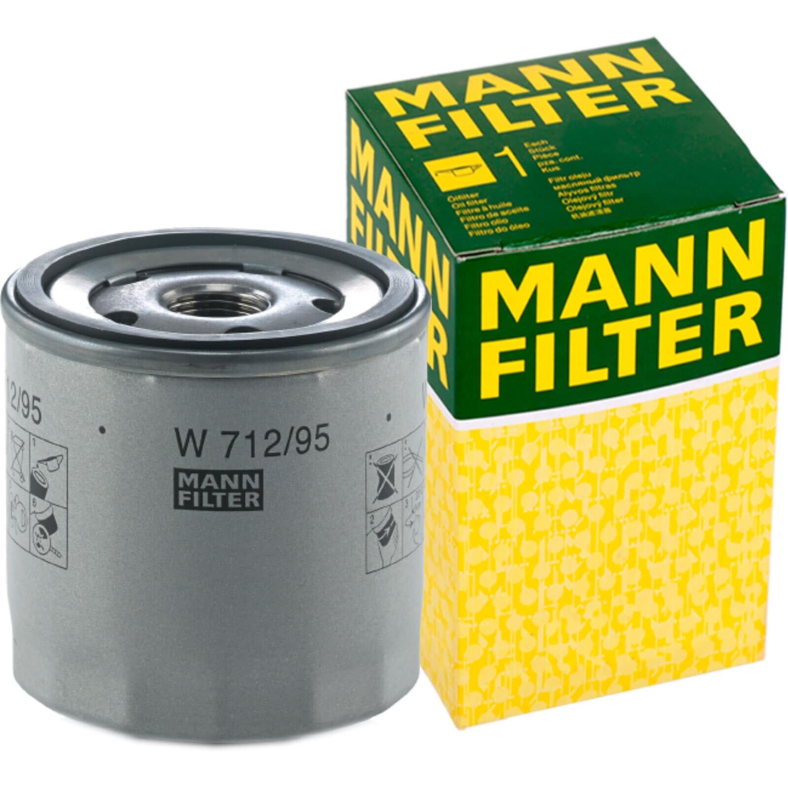 Mann Filter Inspektionspaket | CU26009 (LA888)+C28043,(LX4398/1)+W712/95(OC977/1) passend für 1.0+1.5 30 35 Tsi Tfsi A3 Golf 8
