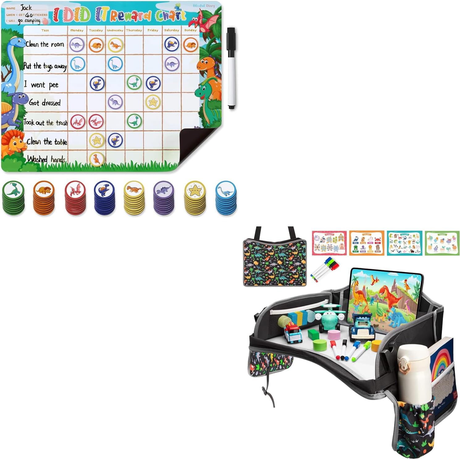 Blissful Diary Chore Chart for Kids + Travel Tray For Kids