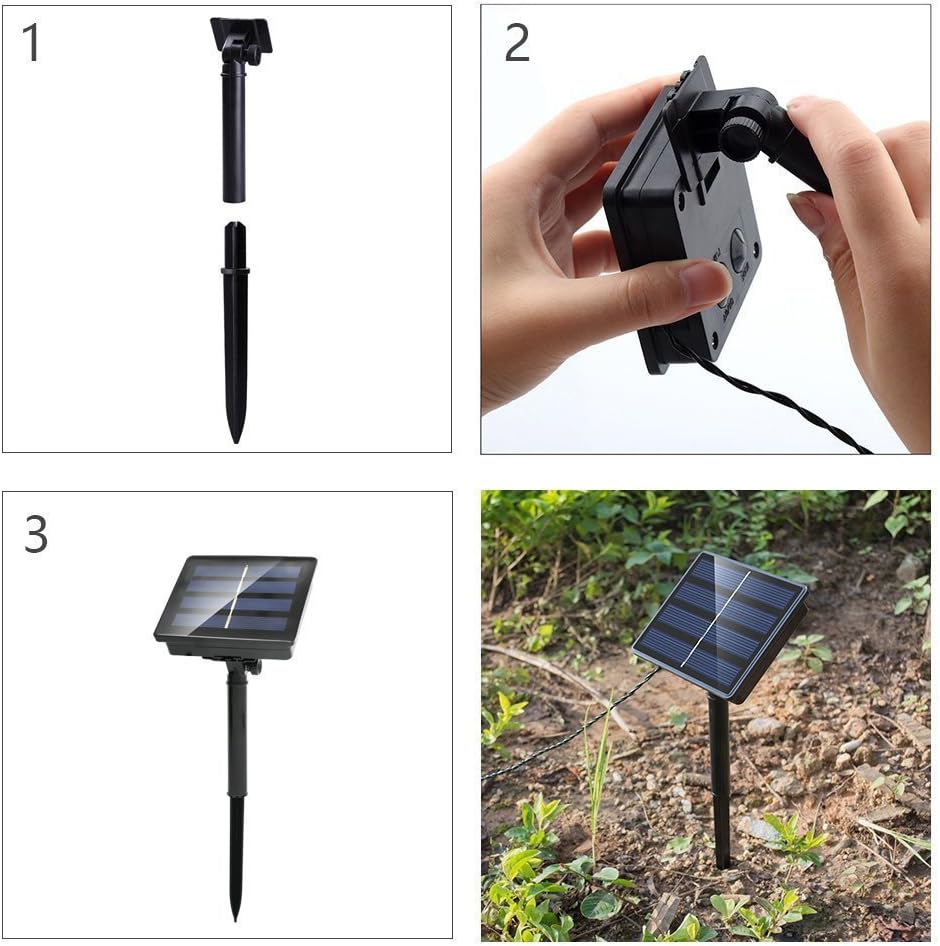 LED Solar String Lights, Waterproof 72ft 200 LED Solar String Lights Outdoor(Multi-Color)