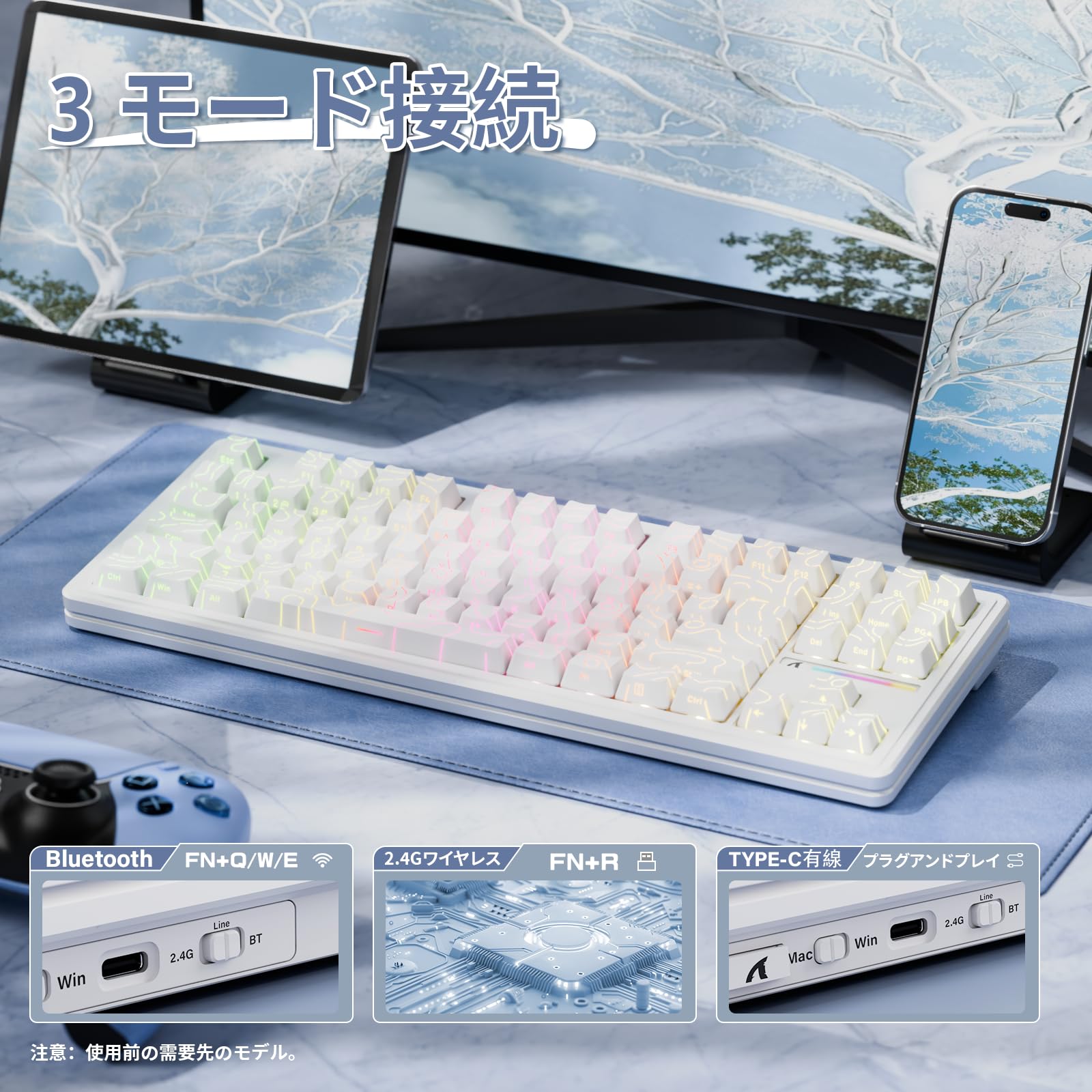 Amazon | ATTACK SHARK M87PRO メカニカルキーボード ゲーミング