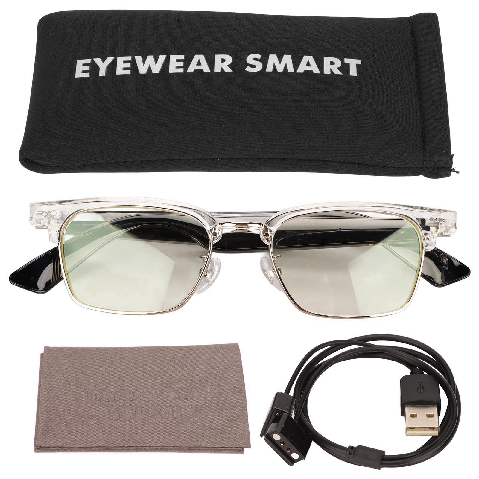 Cuifati Lunettes Audio Intelligentes, Audio HiFi Stéréo, Commande Tactile