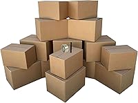 Vista 8 de uBoxes 1 Room Economy Moving Kit, 15 Boxes, Moving and Packing Supplies (ECOBASICKT01), Brown