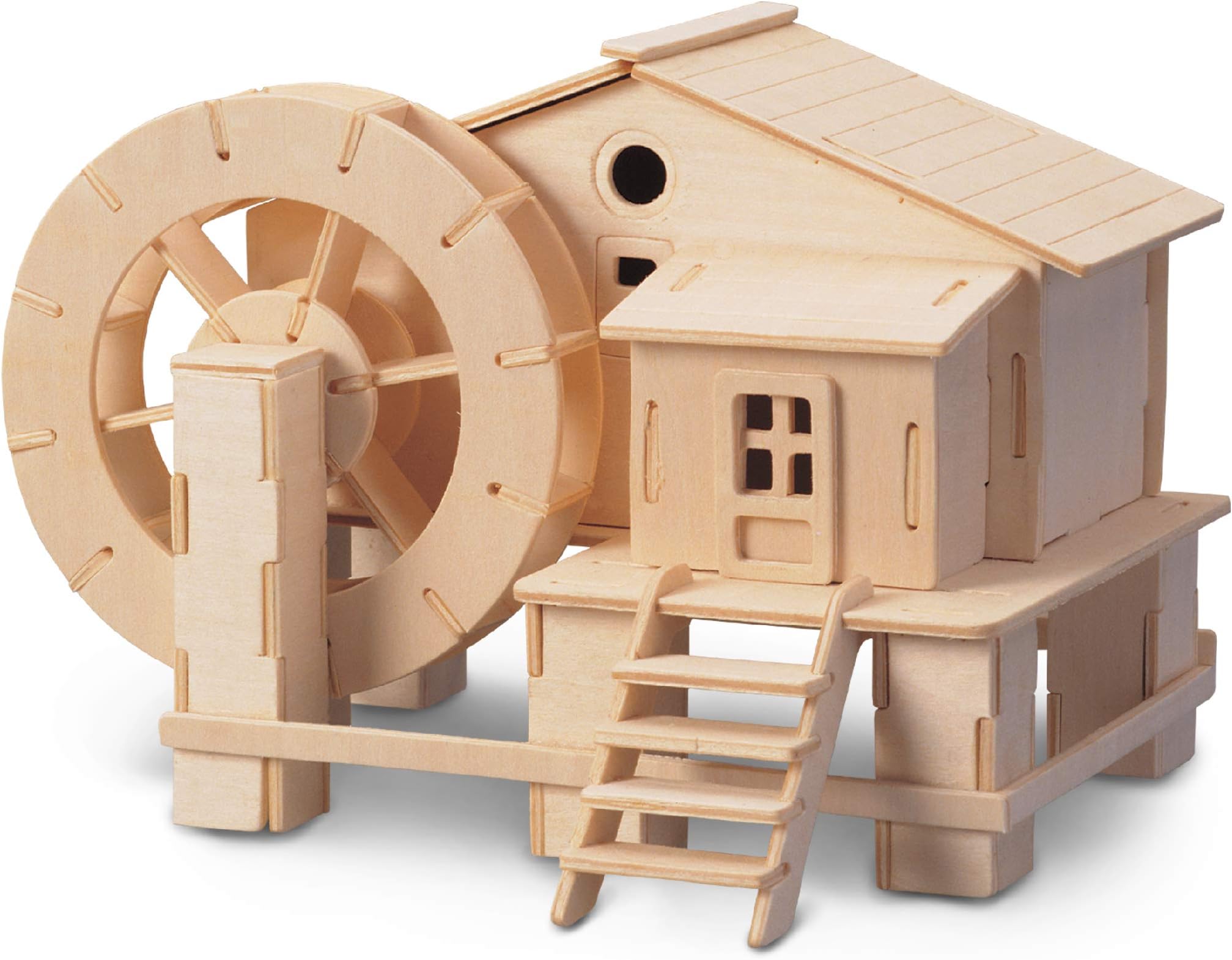 Puzzled Water Mill 3D Jigsaw Woodcraft Kit Wooden Puzzle