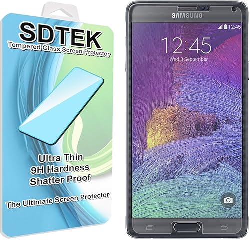 SDTEK Vetro Temperato compatible con Samsung Galaxy Note Pellicola Protettiva Protezione Protettore Glass Screen Protector compatible con Samsung Galaxy Note