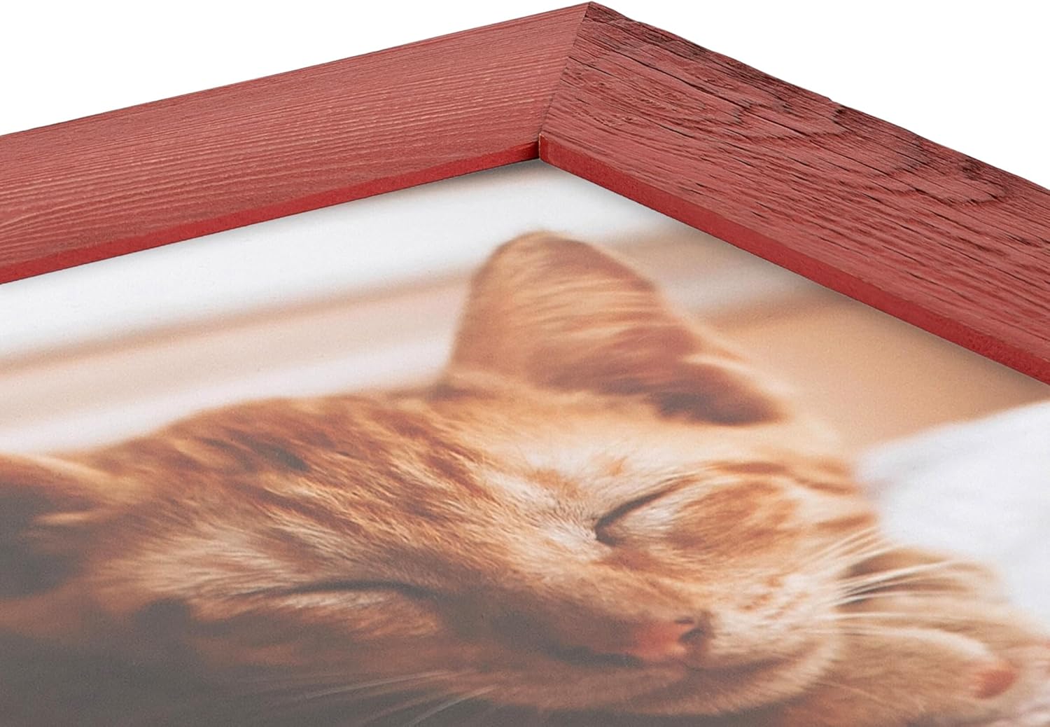 ArtToFrames 10x16 Inch Red Picture Frame, This 2.50 Inch Custom Wood Poster Frame is Real Reclaimed Red Barnwood 2.5 Inch - Comes with Regular Glass and Corrugated Backing (2WOMRFB-250-BRD-10x16)