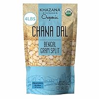 Vista 9 de Khazana Orgánico Chana Dal 7lb - Bengala Gram Split - Sin OMG, sin gluten y Kosher - Lentejas auténticas de la India