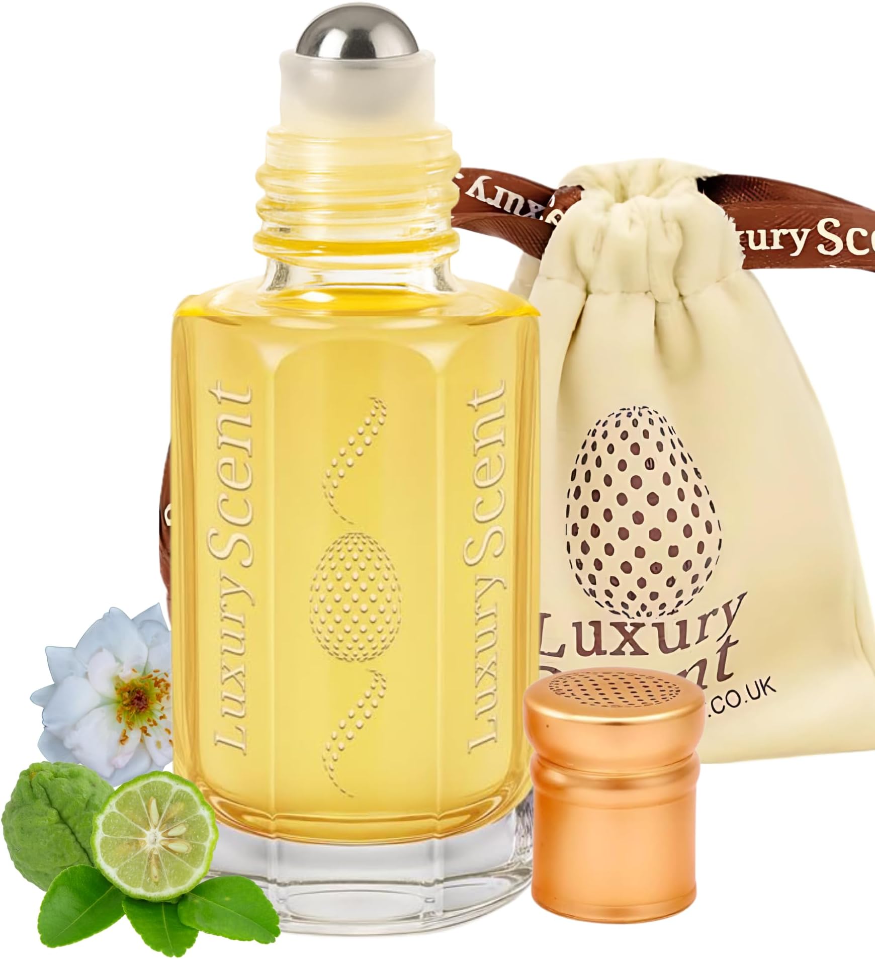 Perfume Oil Dubai Royal Musk Roll-On 6ml – Long Lasting Alcohol Free Arabian Attar – Premium Quality Unisex Fragrance with Fresh Floral Musky Oriental Notes of Bergamot & White Musk by Luxury Scent