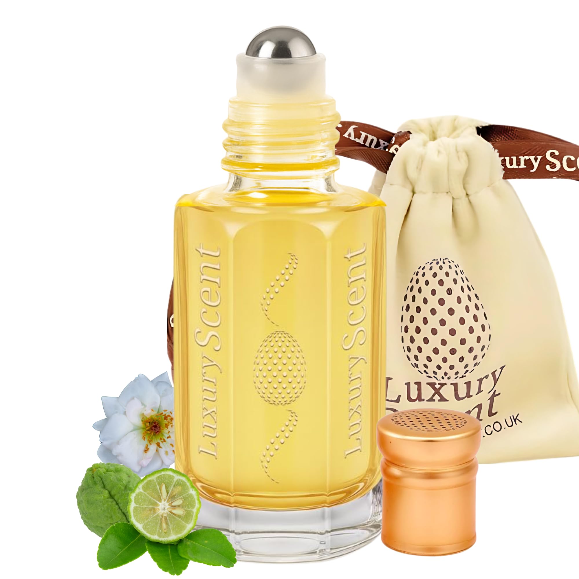 Perfume Oil Dubai Royal Musk Roll-On 6ml – Long Lasting Alcohol Free Arabian Attar – Premium Quality Unisex Fragrance with Fresh Floral Musky Oriental Notes of Bergamot & White Musk by Luxury Scent