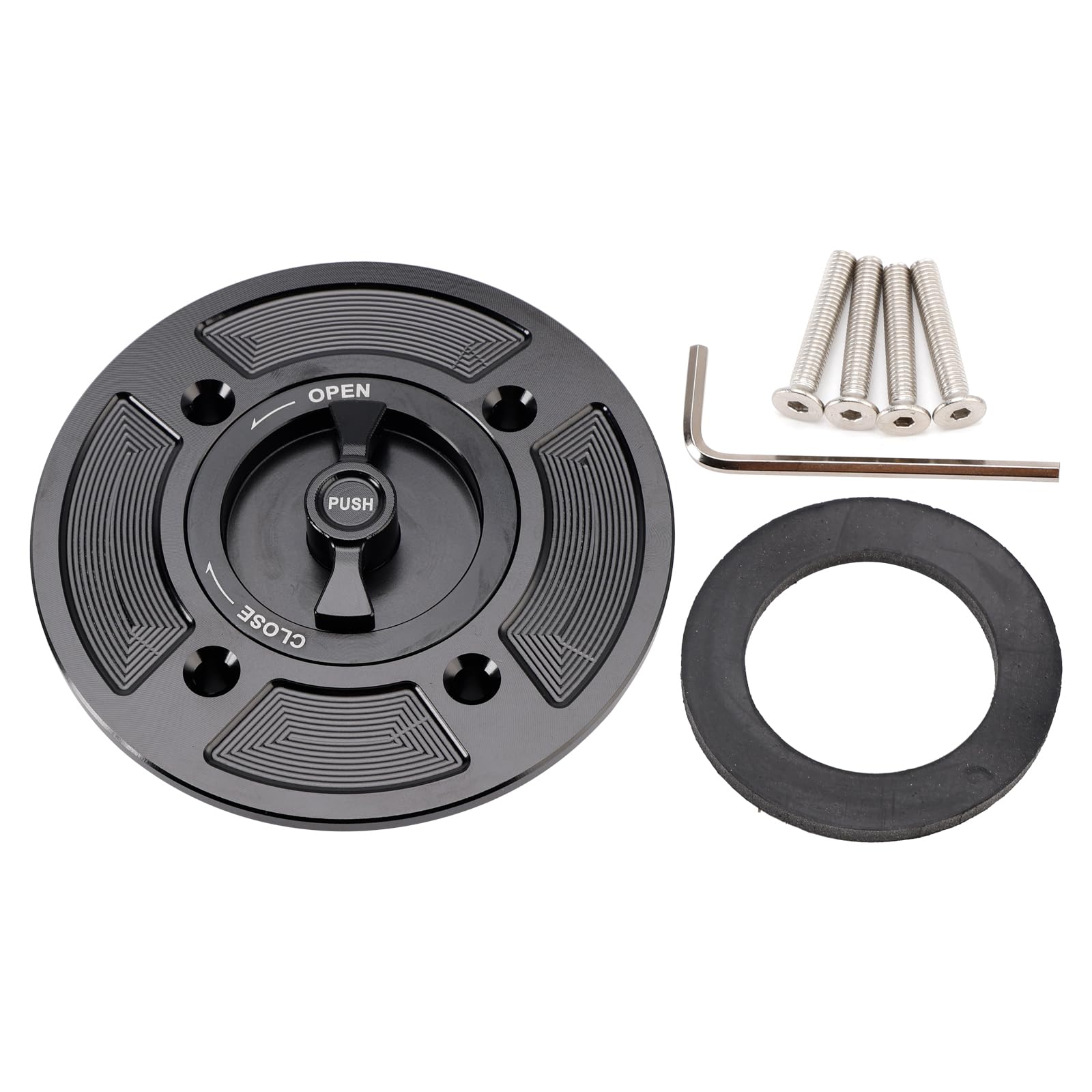 Amazon.com: MAD HORNETS Quick Release Keyless Fuel Gas Cap 112mm